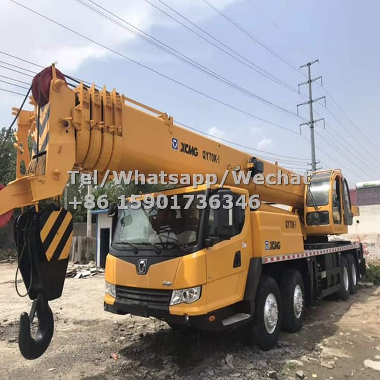 Used China XCMG QY70K-I 70 ton 75 ton Mobile Truck Crane